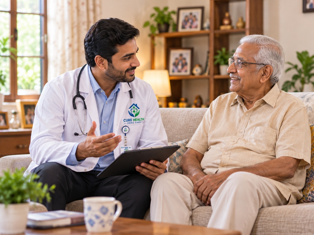 Doctor Home Visit in Bangalore - CURE HEALTH HOME CARE Bengaluru